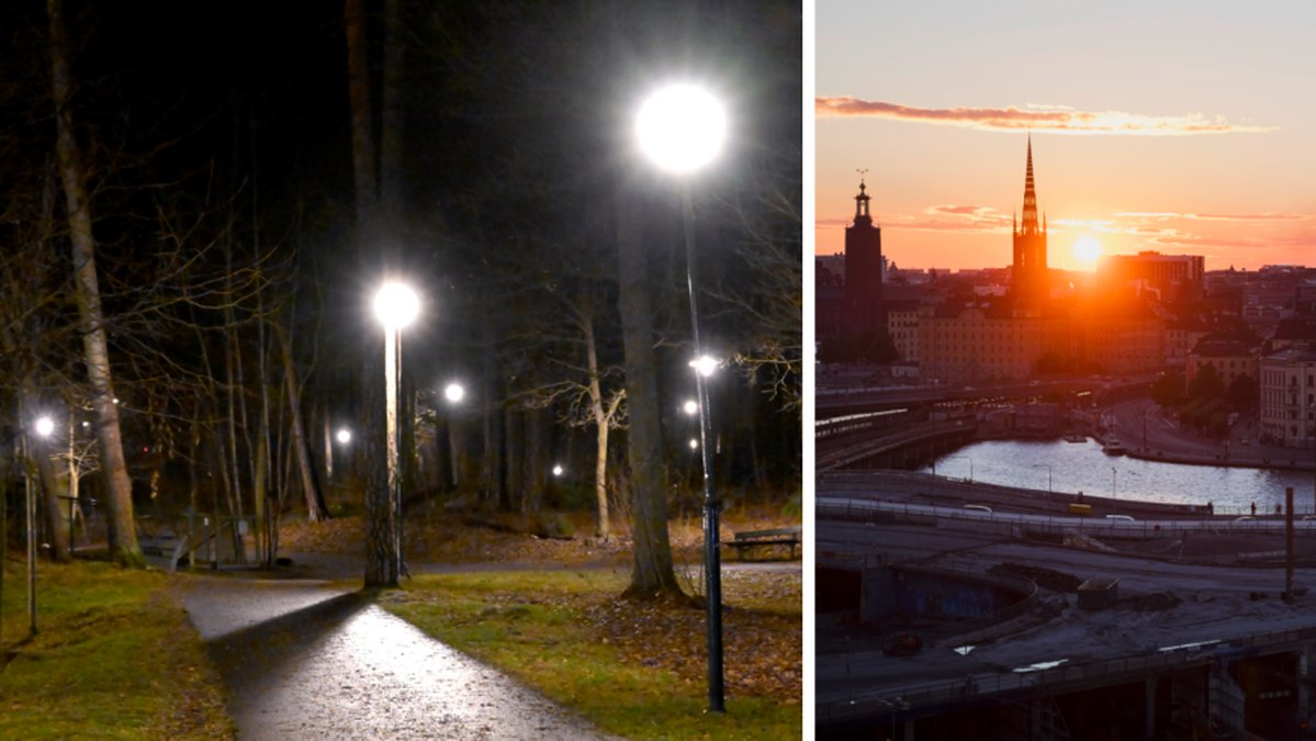 Stockholm stad byter ut belysningen på gator, torg och i parker.